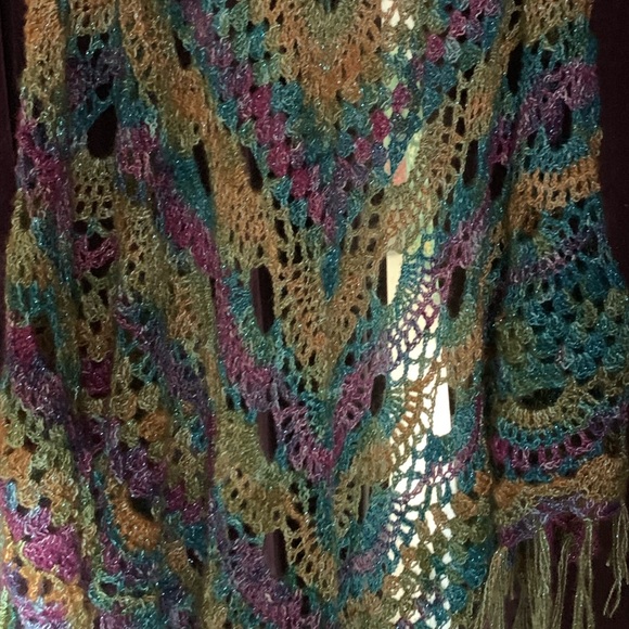 Shawl . Dress up any outfit. Handmade by me - Picture 2 of 3
